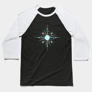 Snowy Christmas snowflake crystal snow lover Baseball T-Shirt